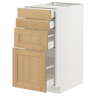 Шафа 4fr/4szu, білий/дуб форсбакка, 40х60 см METOD/MAXIMERA / 895.092.45