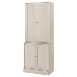 Комбінація з дверима, сіро-бежевий, 81x47x212 см HAVSTA / 095.347.53