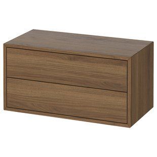 Шафа/2 шухляди, горіхово-коричневий колір, 70x35x35 см EKET / 805.745.94