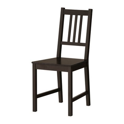 Кухонний стілець STEFAN / 002.110.88;чорний/коричневий;