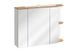 Шкафчик с зеркалом для ванной комнаты PLATINUM / PLATINUM 840;білий/білий глянець;
