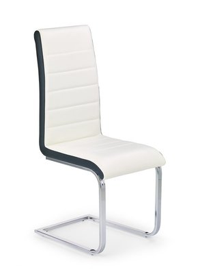 Кухонный стул K132 / V-CH-K/132-KR-BIAŁO-CZARNY;білий/чорний;