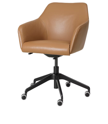 Офисное кресло TOSSBERG / LANGFJALL / 995.130.96;світло-коричневий/чорний;екошкіра;