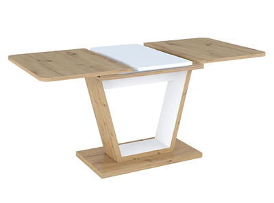 Кухонный стол NIGEL / NIGELDAB120;дуб артисан/белый;