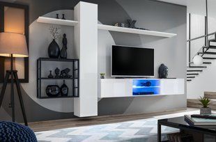 Меблева стінка Switch Met V / 27 WS SWM 5;корпус - білий мат, фронт - білий глянець;