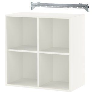 Настінна полиця з 4 відділеннями, біла, 70x35x70 см EKET / 892.858.20