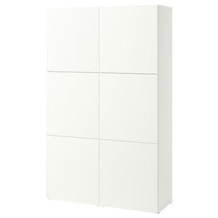 Комбинация с дверями, белый/Forvaltare белый, 120x42x193 см BESTA / 995.976.56