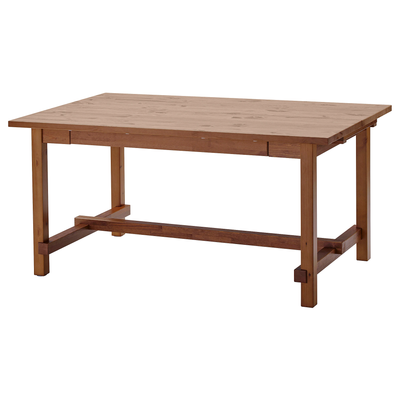 Кухонний розкладний стіл NORDVIKEN 223 см / 804.885.44;патина;масив сосни;