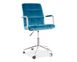Офісний стілець Q-022 / OBRQ022VTR;бірюзовий;оксамит;