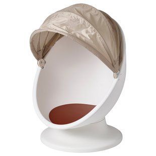 Дитячий обертовий стілець, білий бежевий/червоний IKEA PS LOMSK / 306.092.37