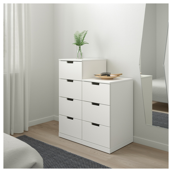 Комод NORDLI на 7 шухляд / 092.480.06;білий;80x99; NORDLI магазин Glance Комод NORDLI на 7 шухляд / 092.480.06;білий;80x99;