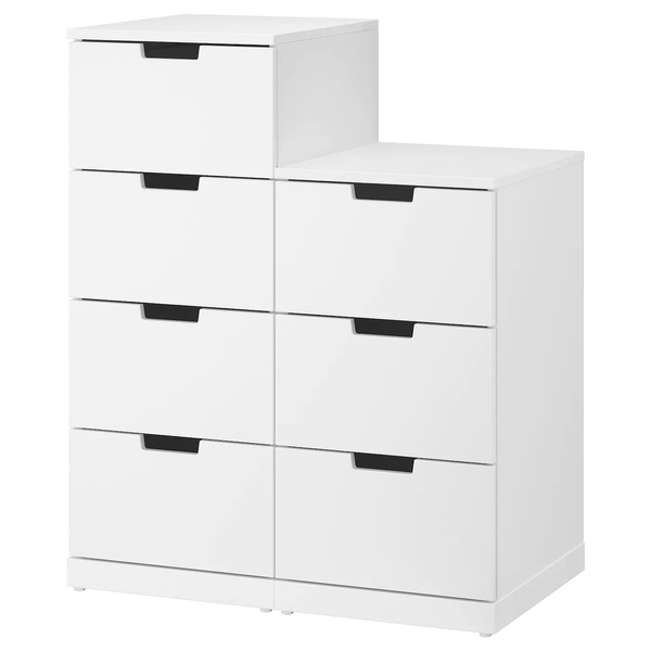 Комод NORDLI на 7 шухляд / 092.480.06;білий;80x99; NORDLI магазин Glance Комод NORDLI на 7 шухляд / 092.480.06;білий;80x99;
