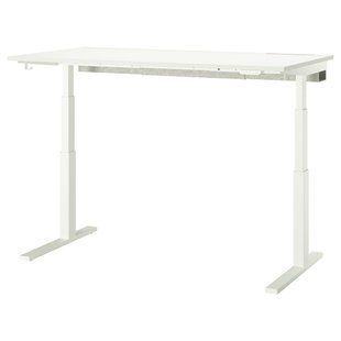 Стіл з регульованою висотою, електрично-білий, 160x80 см MITTZON / 595.299.66