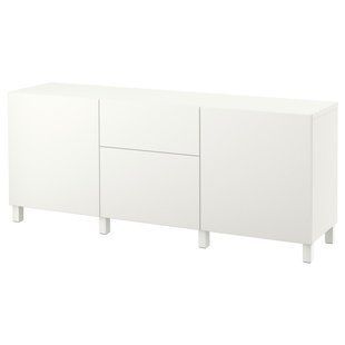 Комбинированный комод с выдвижными ящиками, белый/Lappviken/Stubbarp белый, 180x42x74 см BESTA / 994.126.86