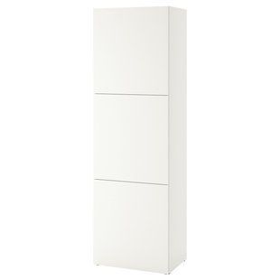 Шкаф с дверцами, белый Lappviken/белый, 60x42x193 см BESTA / 394.296.99