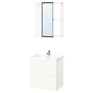 Ванна кімната, біла, 64x43x65 см ENHET / 595.470.98