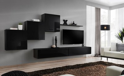 Мебельная стенка Switch X / 26 ZZ SW 10;чорний/чорний глянець;