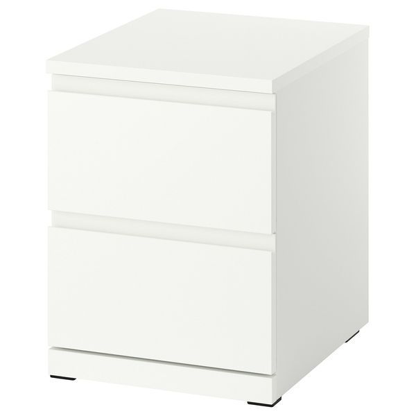 Комод, 2 ящика, белый/с 2 ящиками, 40x50x53 см STORKLINTA / 006.314.14 STORKLINTA магазин Glance Комод, 2 ящика, белый/с 2 ящиками, 40x50x53 см STORKLINTA / 006.314.14