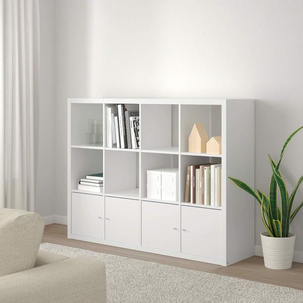 Стелаж KALLAX 4 шухляди 147x112 см / 792.782.50;білий;