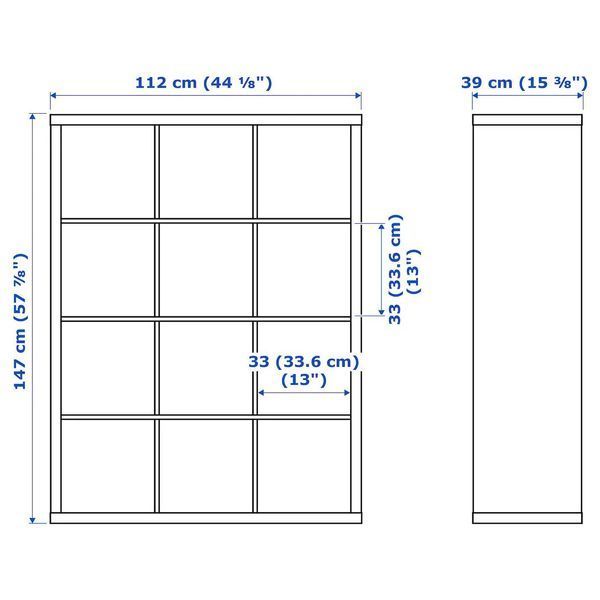 Стелаж KALLAX 4 шухляди 147x112 см / 792.782.50;білий;