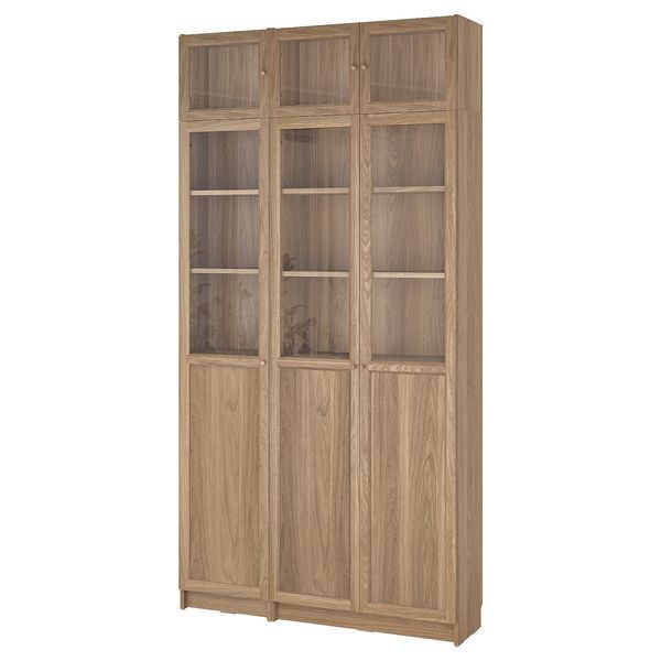 Книжкова шафа BILLY/OXBERG 120х30х237 см / 195.818.95;коричневий; BILLY/OXBERG магазин Glance Книжкова шафа BILLY/OXBERG 120х30х237 см / 195.818.95;коричневий;