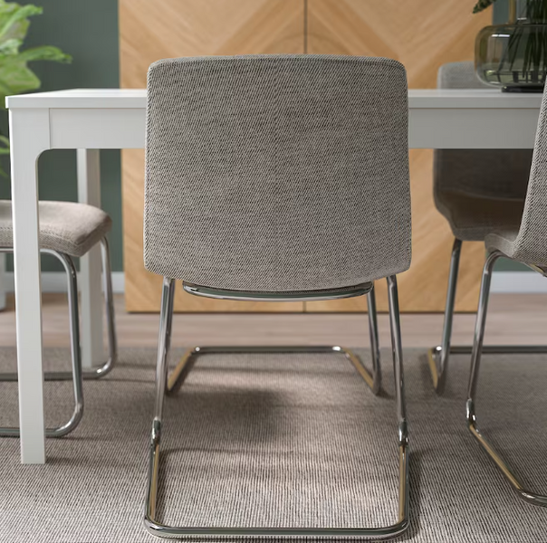 Кухонний стілець LUSTEBO / 905.344.61;бежевий/коричневий;