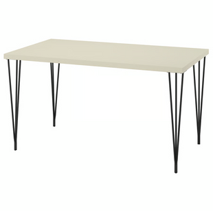 Стол кухонный с металлическими ножками SKALSTA 140x80 см / 096.082.87