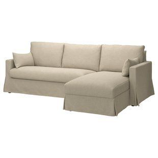 3-місний диван з шезлонгом, правий, Хемместа світло-бежевий HYLTARP / 395.149.75