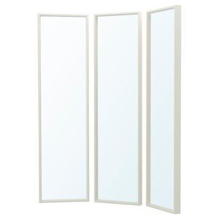 Зеркальная комбинация, белая, 130x150 см NISSEDAL / 592.753.04
