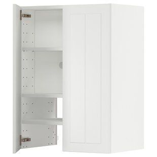 Витяжка з полицею/дверцями, білий/Стенсунд білий, 60x80 см METOD / 395.045.42