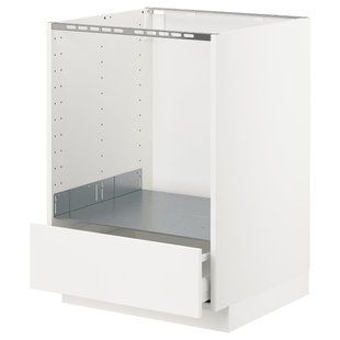 Sz stj bake with sz, білий/Veddinge білий, 60x60 см METOD/MAXIMERA / 590.268.90