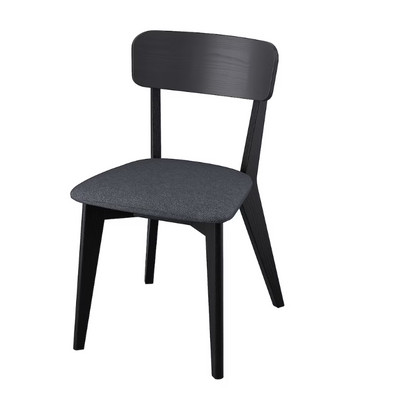 Кухонный стул LISABO / 605.540.83;чорний/сірий;