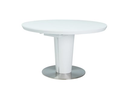 Кухонний стіл ORBIT / ORBITBB120;білий;МДФ+загартоване скло;120х160;