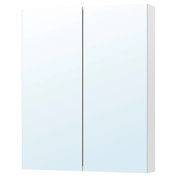 Шафка з дзеркалом GODMORGON 80 см / 103.043.55;білий;