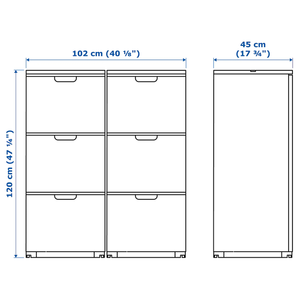 Комод GALANT 102x120 см / 893.041.02;Білий;102х120;