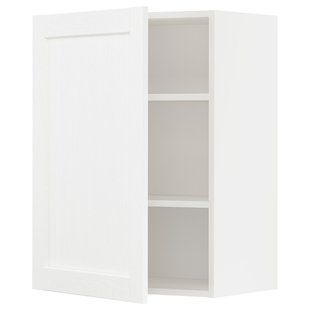 Настенный шкаф с полками, белый Enkoping/под дерево, 60x80 см. METOD / 594.734.60