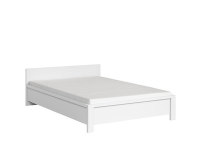 Дитяче ліжко Kaspian / S128-LOZ/140-BI/BIM;білий/білий мат;