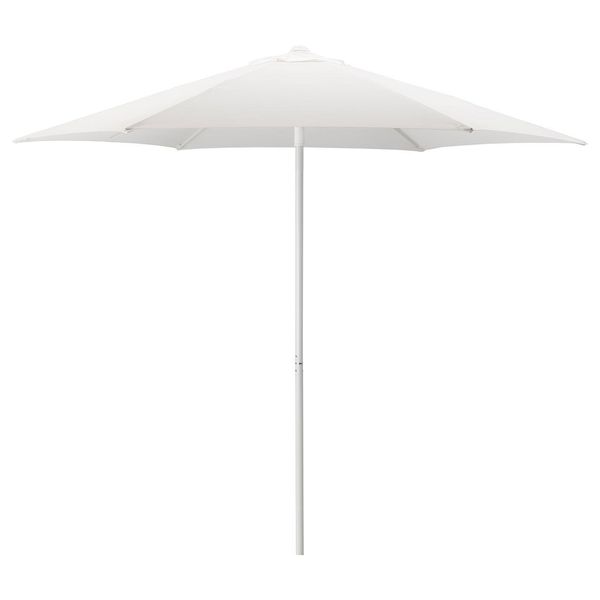 Садова парасолька з підставкою HOGON / 392.858.13;Білий;