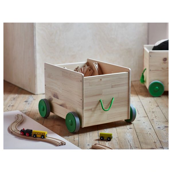 Ящик для игрушек на колесах FLISAT / 102.984.20;сосна;