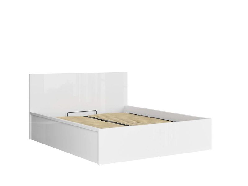 Ліжко Tetrix B / S442-LOZ/160/B-BIP;білий глянець;160;