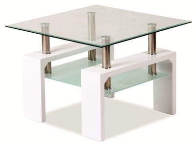 Журнальний столик Lisa D / LISADVH1;білий;60X60X55;