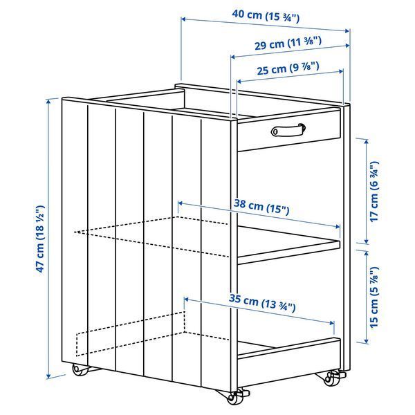 Шкаф, белый, 29х40х47 см BRYTNING / 005.985.32