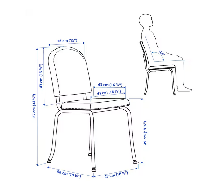 Кухонний стілець EBBALYCKE / 405.688.54;бежевий;