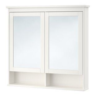 Шафка з дзеркалом HEMNES 103x16x98 см / 802.176.75;Білий;