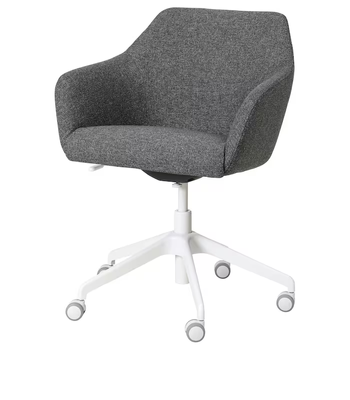 Офисное кресло TOSSBERG / LANGFJALL / 395.131.22;темно-сірий/білий;тканина;