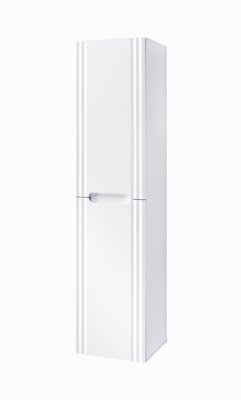 Шкафчик для ванной комнаты высокий FIJI / WHITE 80-01-D-2D ;білий;166;