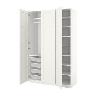 Шкаф, белый/белый, 150x60x236 см PAX/BERGSBO / 191.272.97