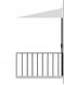 Парасоля на балкон GAO 2,7 м / GAO5361;бежевий;