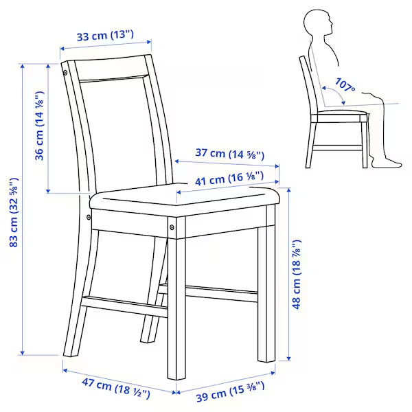 Кухонний стілець PINNTORP / 205.294.82;