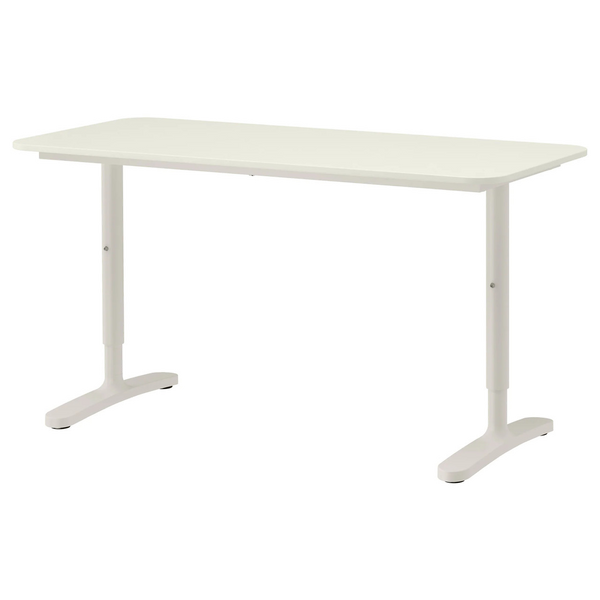Комп'ютерний стіл BEKANT 140x60 см / 390.063.55;білий;